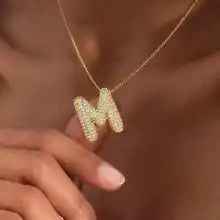 Collezione IN.CISO  ✔ AURA   Collana con Iniziale in Zirconi
