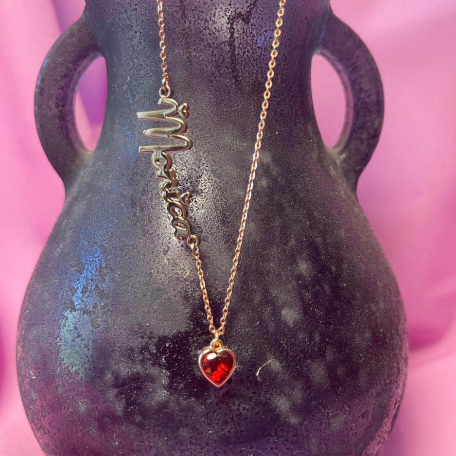 Collezione IN.CISO  ✔ LUCE   Collana con Nome Inciso e Pietra del Mese