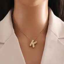 Collezione IN.CISO  ✔ AURA   Collana con Iniziale in Zirconi