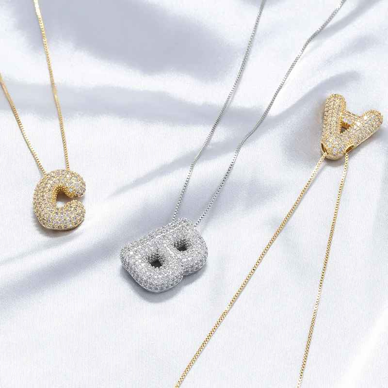 Collezione IN.CISO  ✔ AURA   Collana con Iniziale in Zirconi