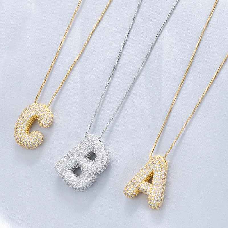 Collezione IN.CISO  ✔ AURA   Collana con Iniziale in Zirconi