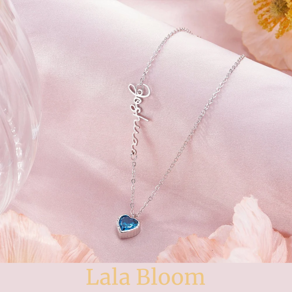 Collezione IN.CISO  ✔ LUCE   Collana con Nome Inciso e Pietra del Mese